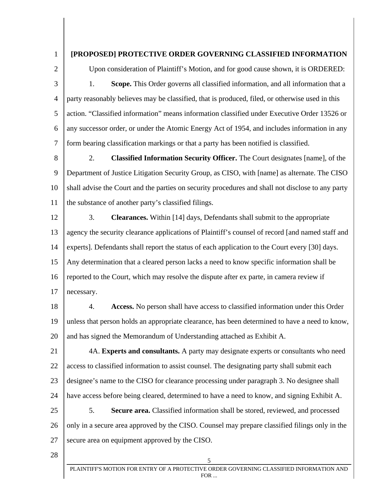 Form A1-1, page 5 of 8. The text version follows the pages.
