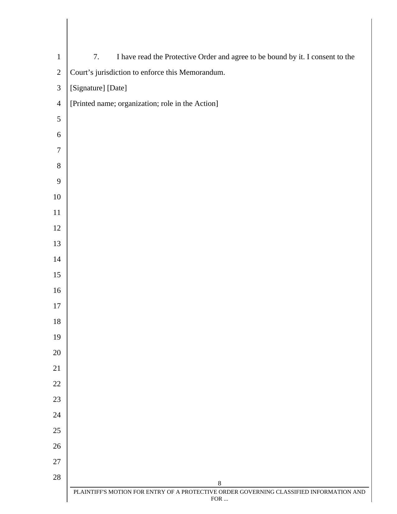 Form A1-1, page 8 of 8. The text version follows the pages.