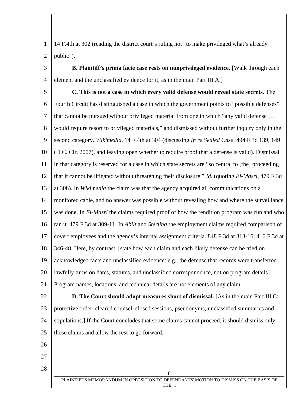Form A1-2, page 8 of 8. The text version follows the pages.