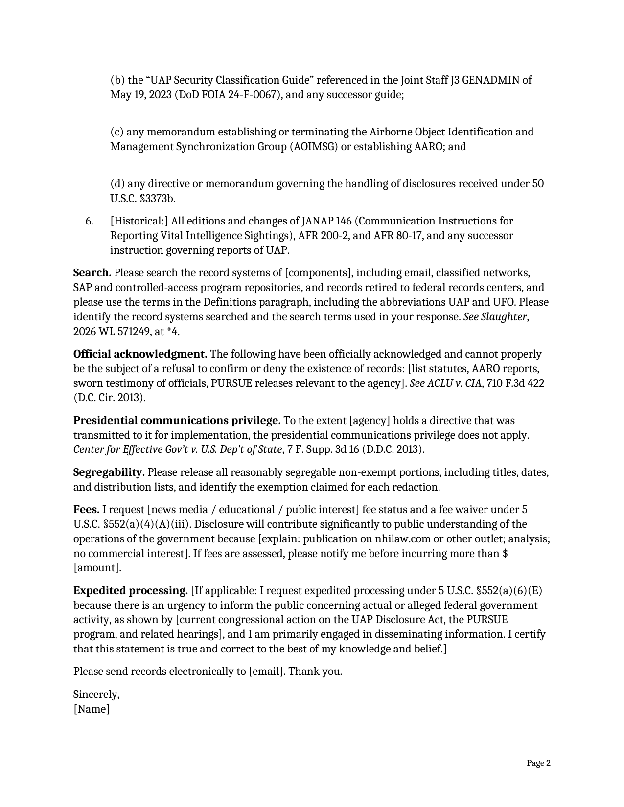 Form A2-1, page 2 of 2. The text version follows the pages.