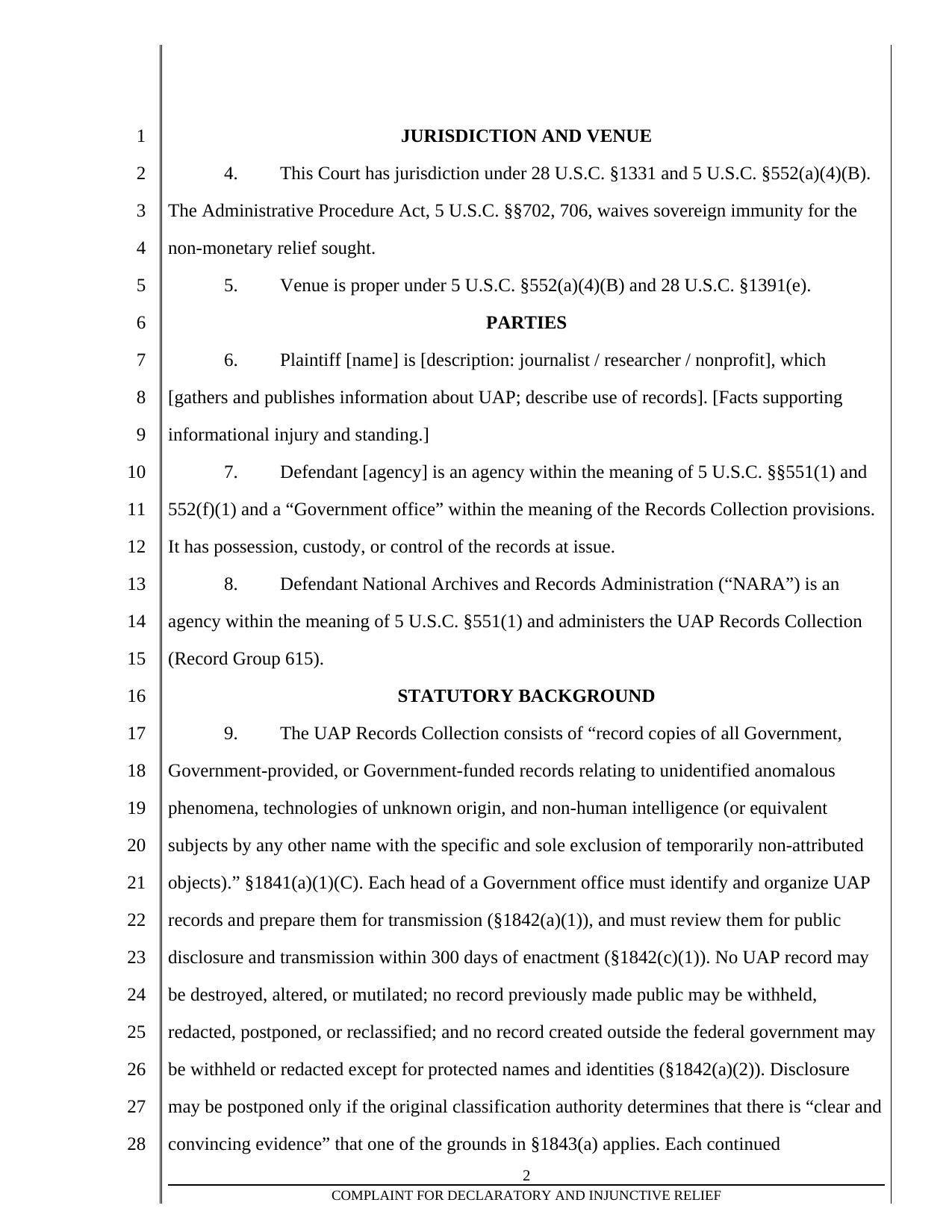 Form A3-1, page 2 of 7. The text version follows the pages.