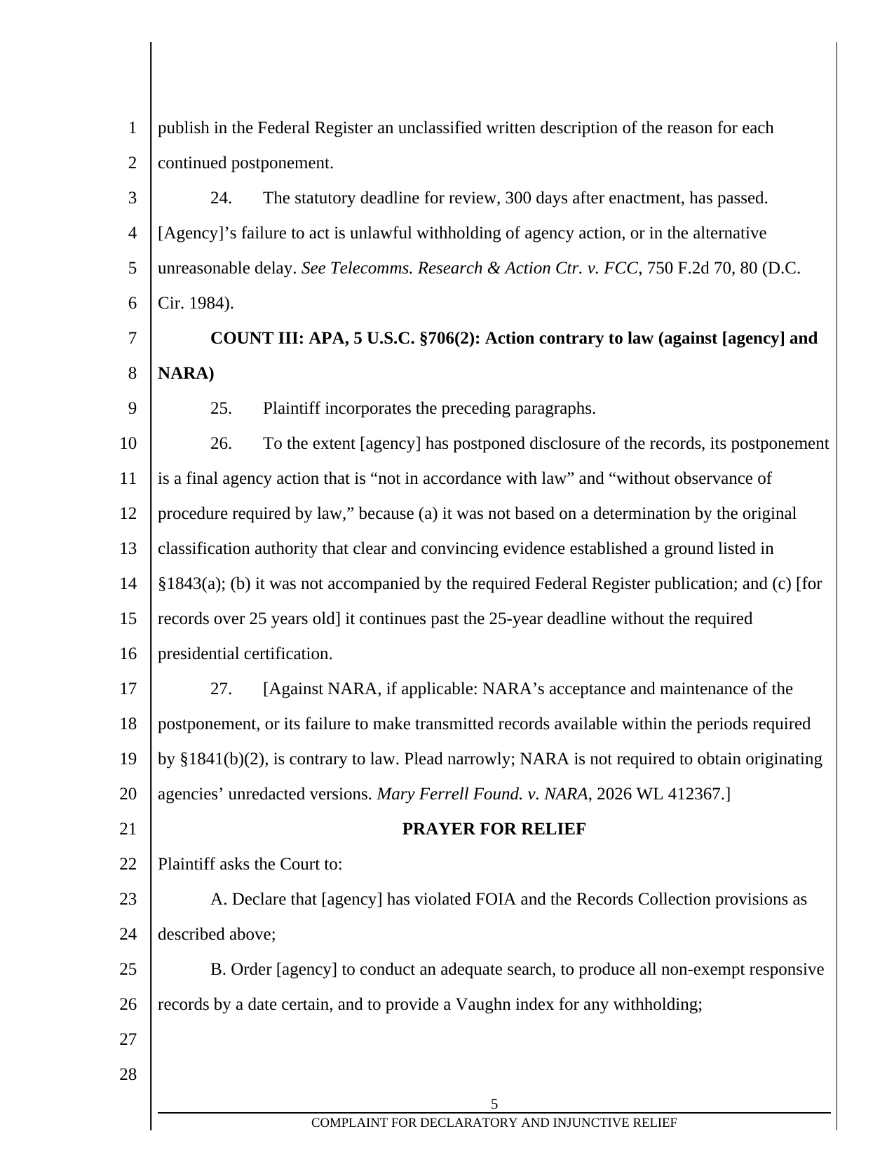 Form A3-1, page 5 of 7. The text version follows the pages.
