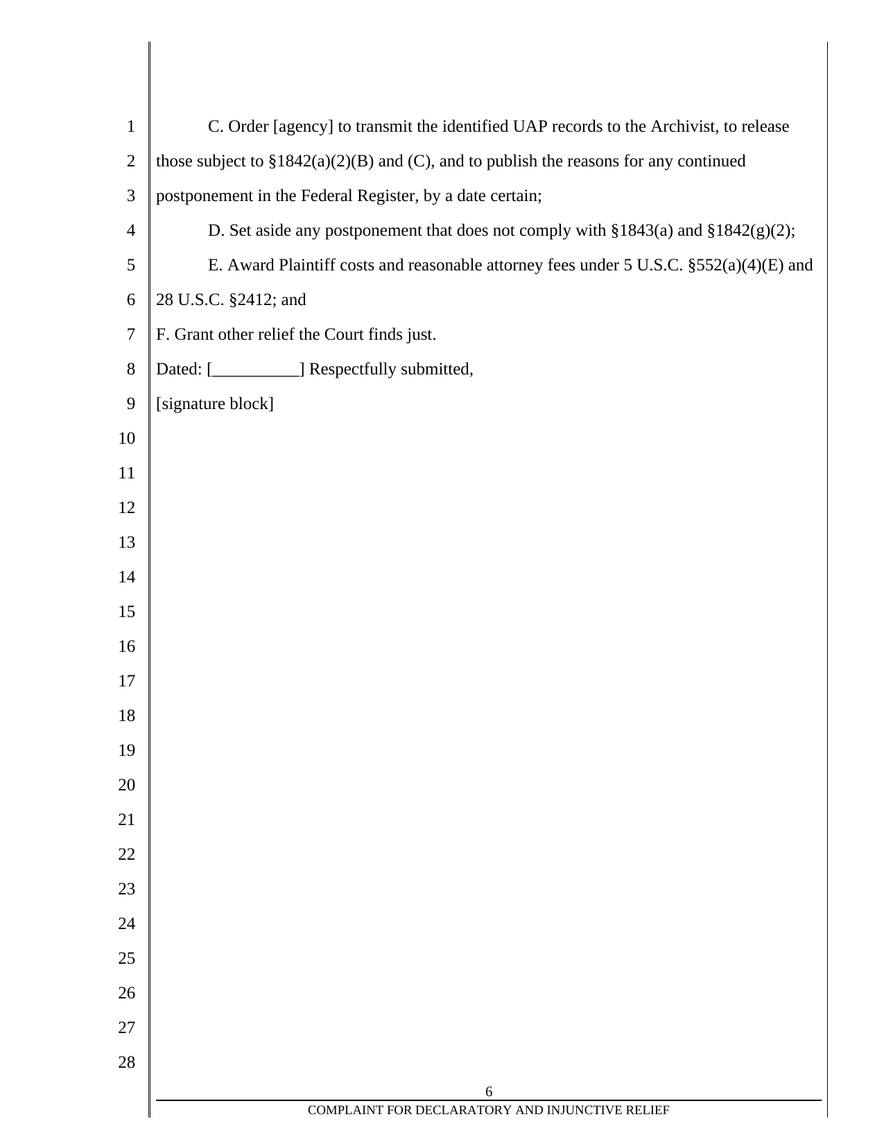 Form A3-1, page 6 of 7. The text version follows the pages.