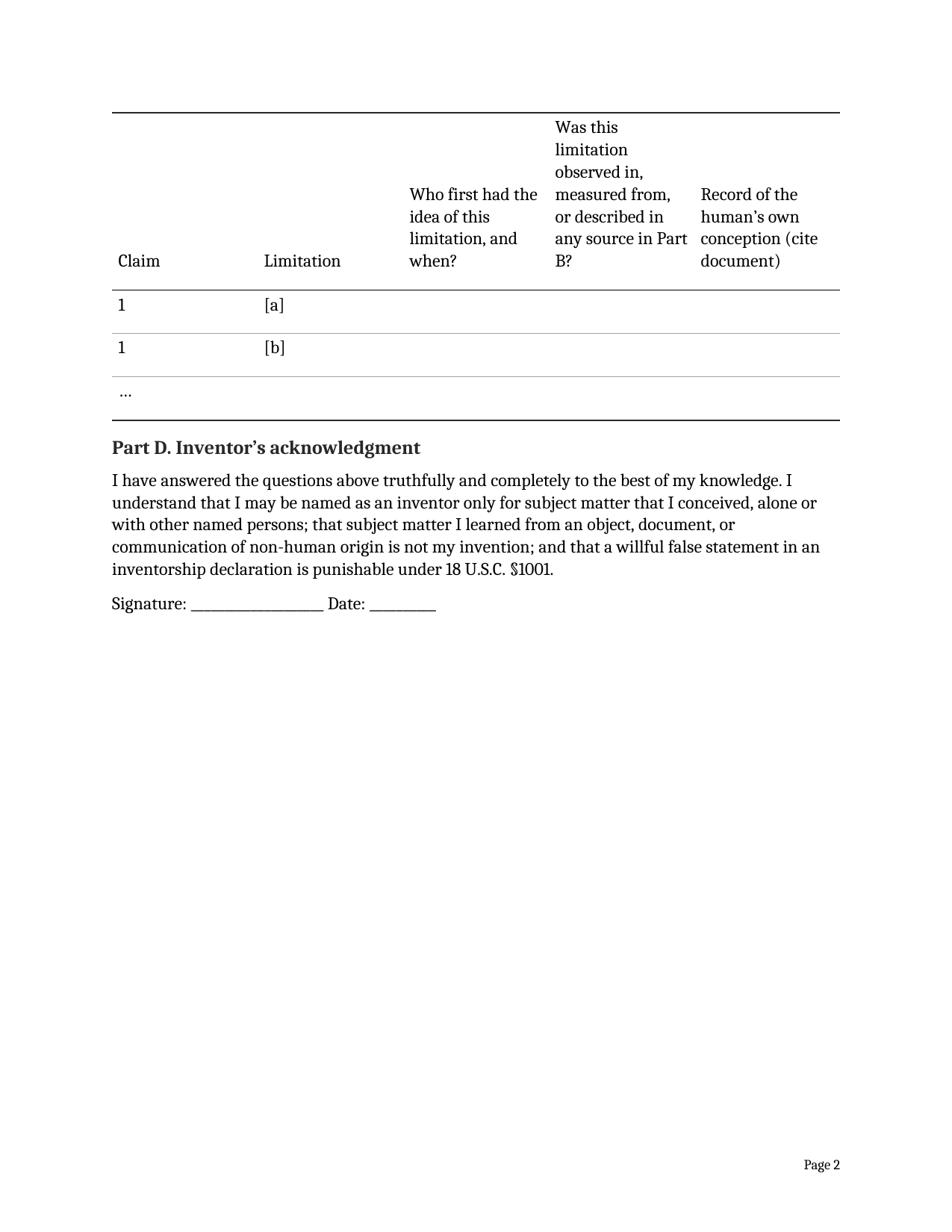 Form E6-1, page 2 of 3. The text version follows the pages.
