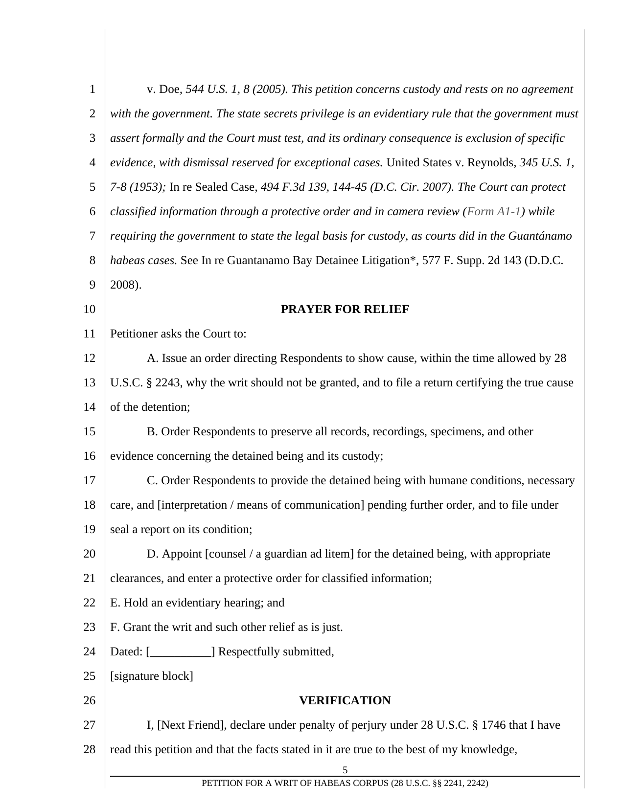 Form F1-1, page 5 of 6. The text version follows the pages.