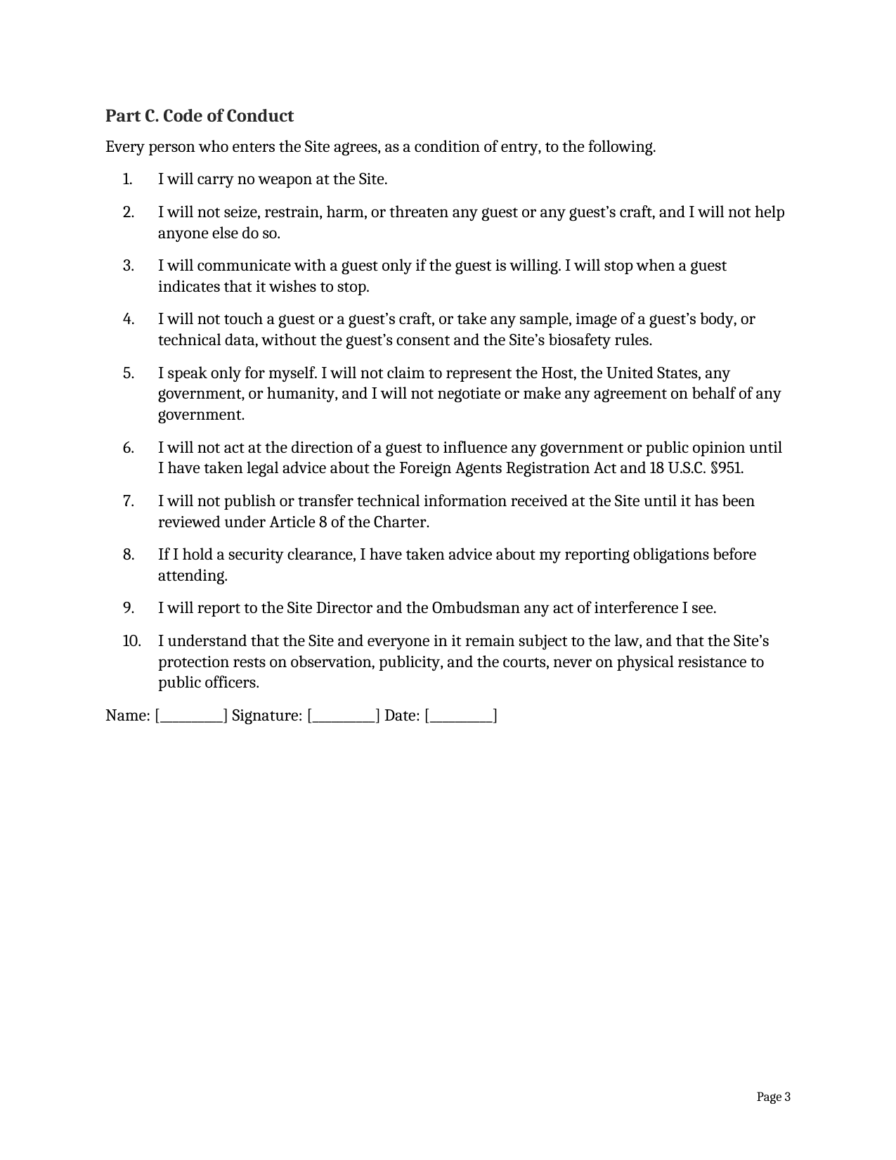 Form F7-3, page 3 of 3. The text version follows the pages.