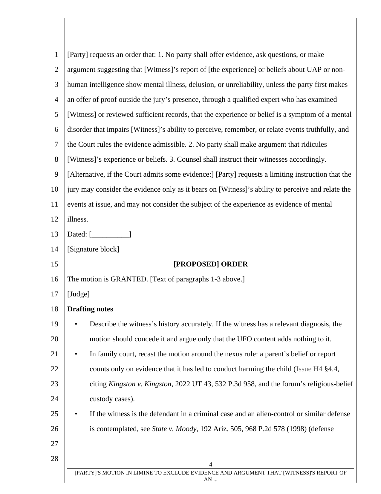 Form H4-1, page 4 of 4. The text version follows the pages.